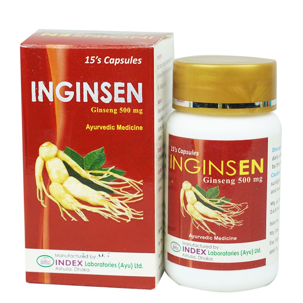 Inginsen 500 ৫০০ মি.গ্রা. ১৫ ক্যাপসুল (১ বক্স) — Index Laboratories Ltd.