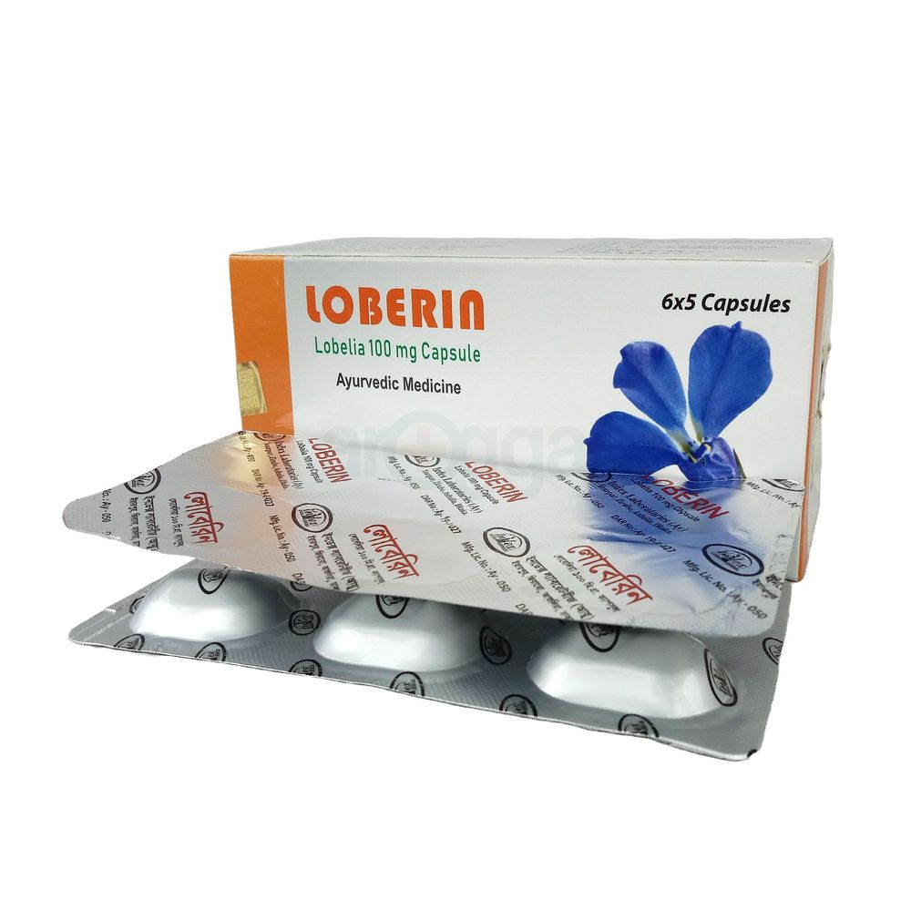 Loberin 100 ১০০ মি.গ্রা. ৬ ক্যাপসুল (১ স্ট্রিপ) — Index Laboratories Ltd.