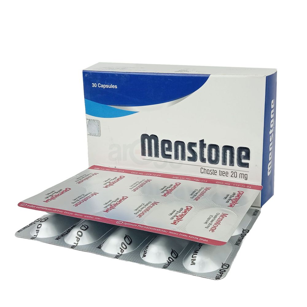 Menstone ২০ মি.গ্রা. ৩০টি ক্যাপসুল — Optimum Pharmaceuticals HLB
