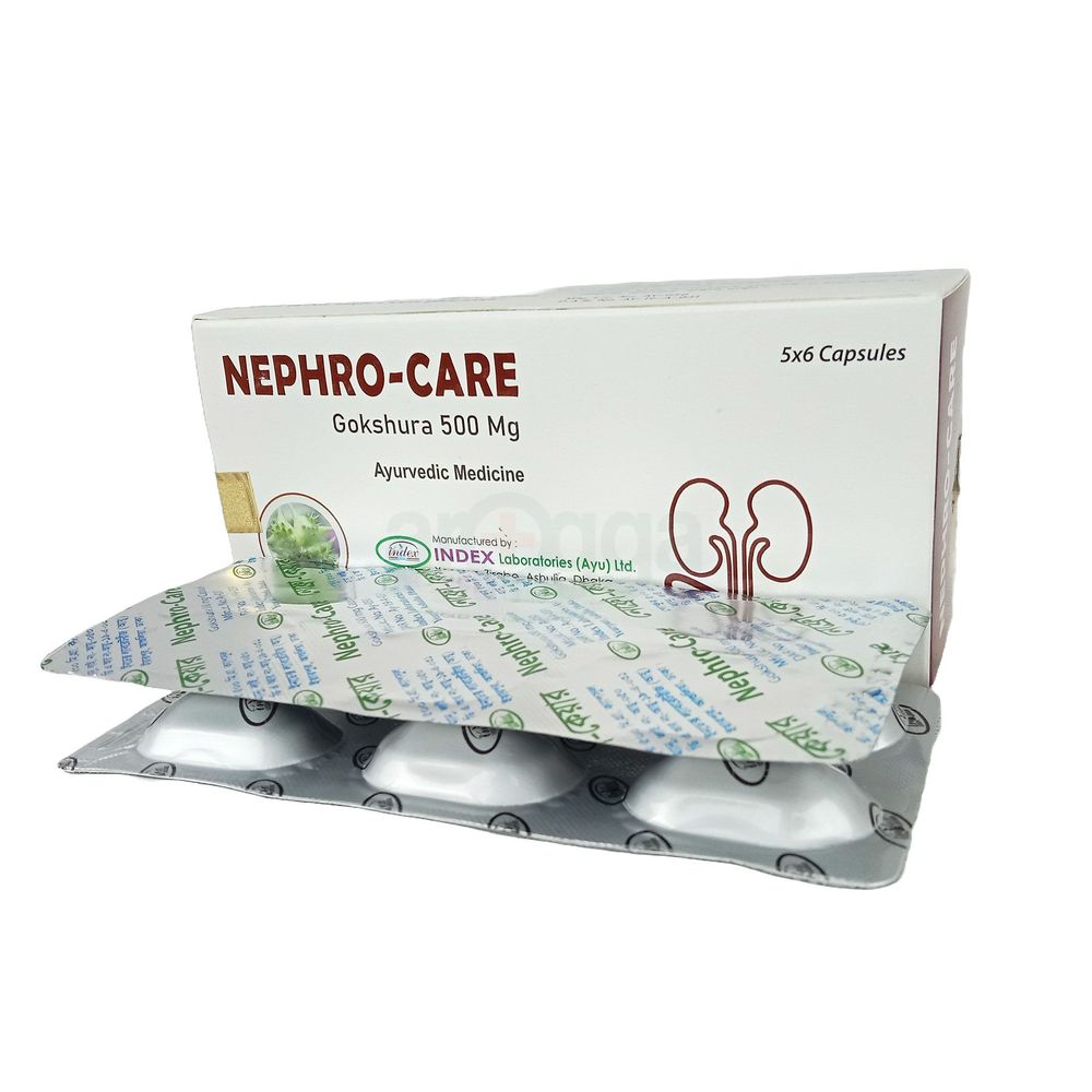 Nephro-Care 500 ৫০০ মি.গ্রা. ৩০ ক্যাপসুল (১ বক্স) — Index Laboratories Ltd.