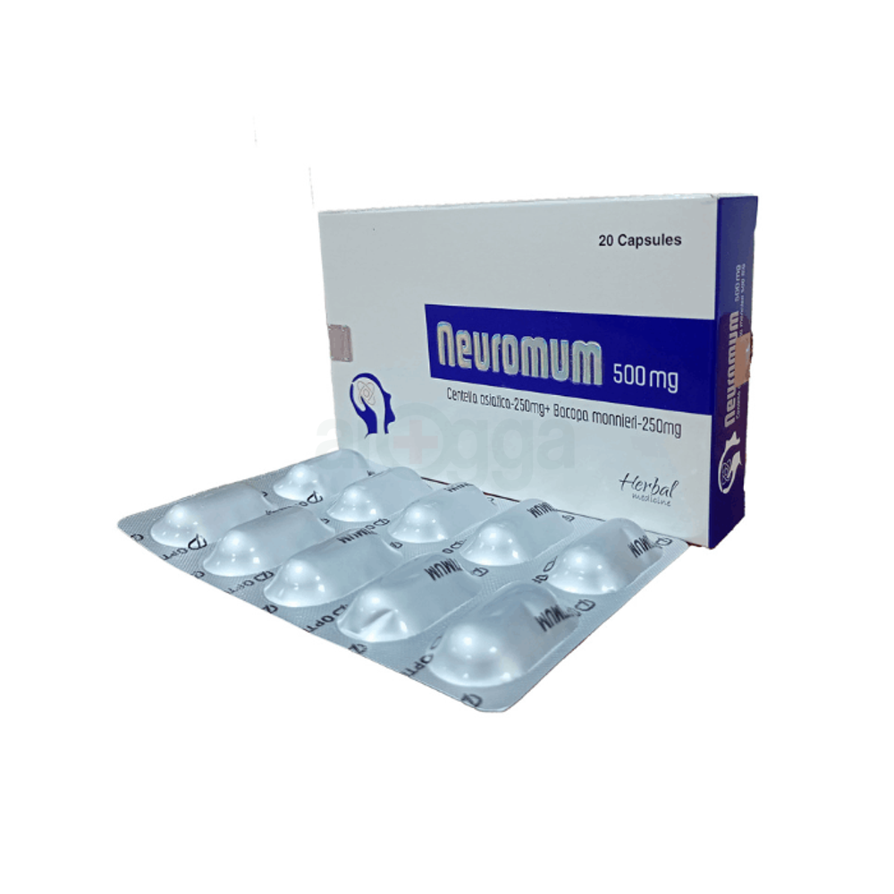 Neuromum ৫০০ মি.গ্রা. ২০টি ক্যাপসুল — Optimum Pharmaceuticals HLB