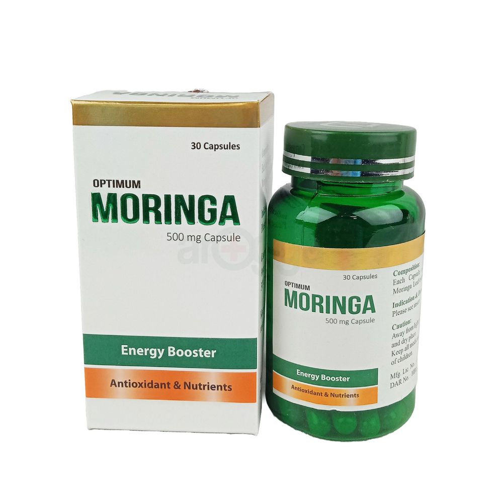 Optimum Moringa ৫০০ মি.গ্রা. ৩০টি ক্যাপসুল — Optimum Pharmaceuticals HLB