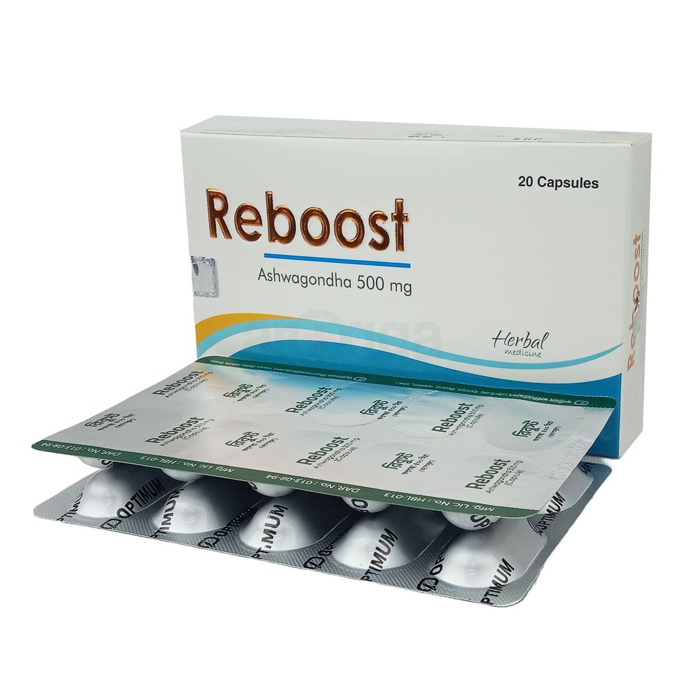 Reboost ৫০০ মি.গ্রা. ২০টি ক্যাপসুল — Optimum Pharmaceuticals HLB